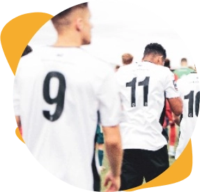 Thomas playing soccer